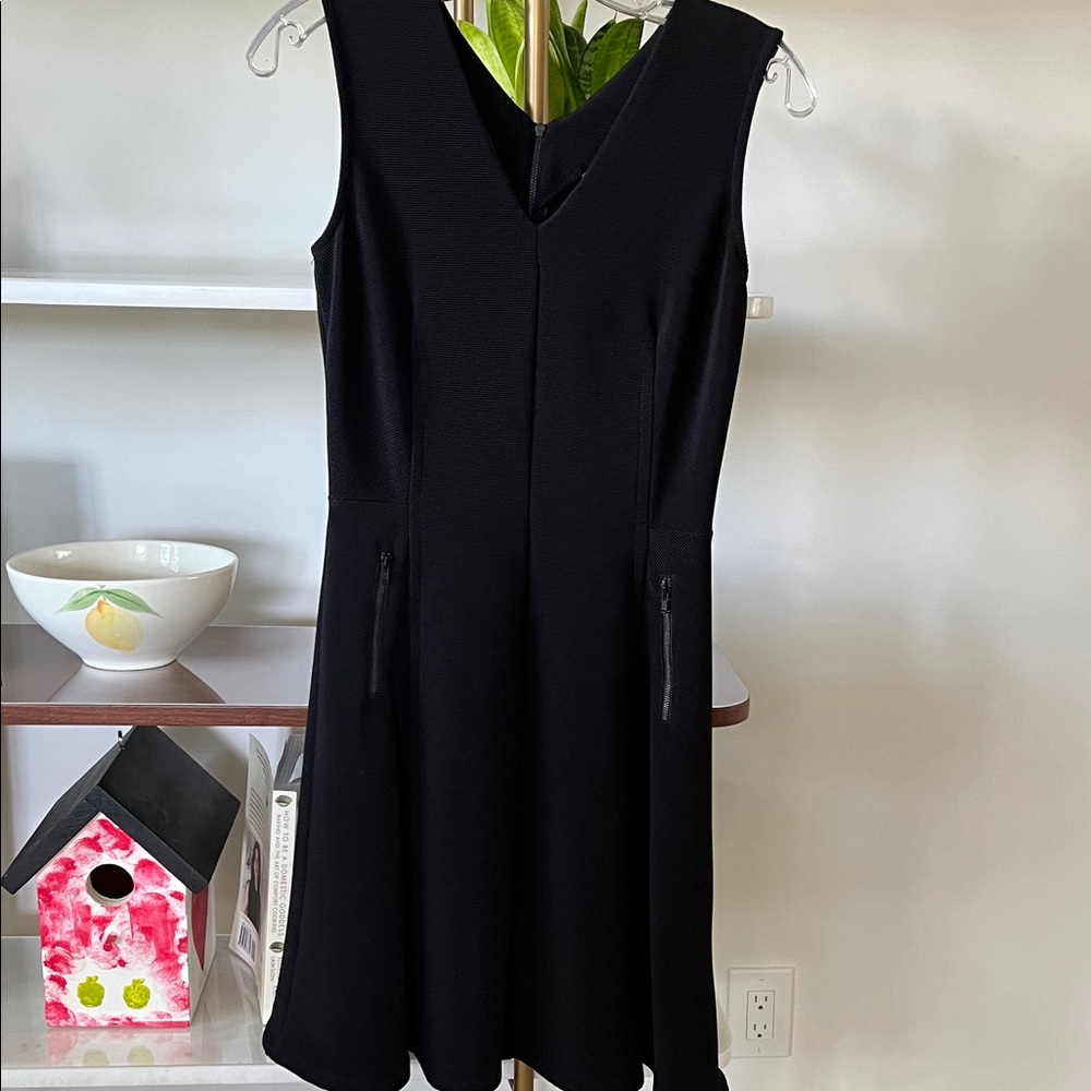 Fit & Flare Black Sleeveless Dress